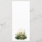 Bohemische Hochzeit im Wasserfarbenwald Menükarte (Rückseite)