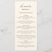 Bohemische Hochzeit im Wasserfarbenwald Menükarte (Vorderseite)