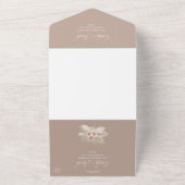 Bohemische Hochzeit in Tropen All In One Einladung (Außenbereich)