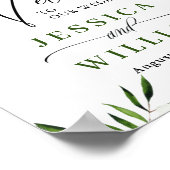 Bohemische Hochzeit mit eleganten Orchideen Poster (Ecke)