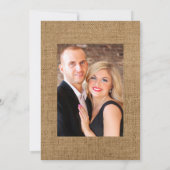 Bohemische Hochzeit mit Violetteppich Einladung (Rückseite)