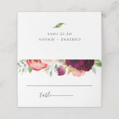 Bohemische Hochzeit Platzkarte (Außenseite Aufgefaltet)