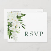 Bohemische Hochzeit-RSVP Postkarte (Vorne/Hinten)