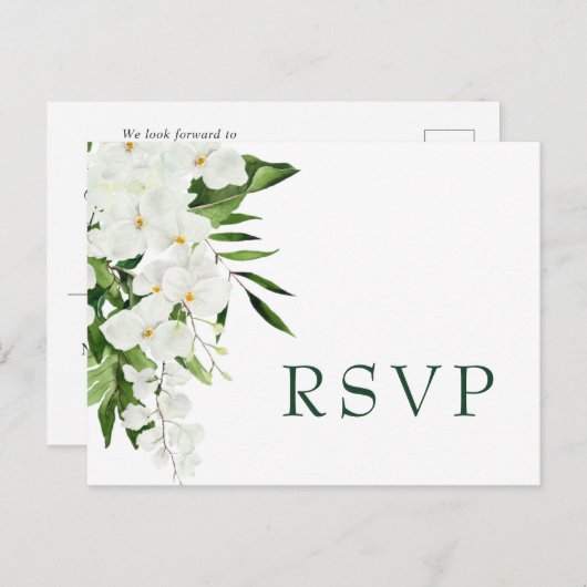 Bohemische Hochzeit-RSVP Postkarte (Vorne/Hinten)