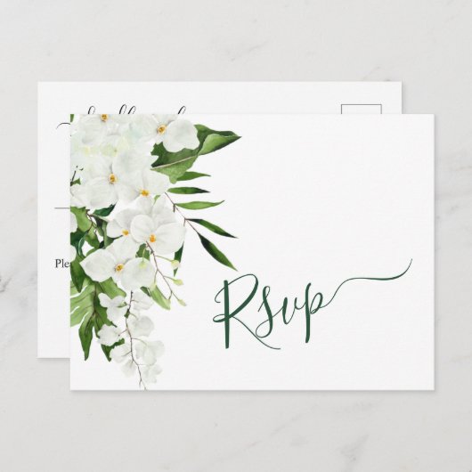 Bohemische Hochzeit-RSVP Postkarte (Vorne/Hinten)