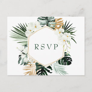 Bohemische Hochzeit-RSVP Postkarte