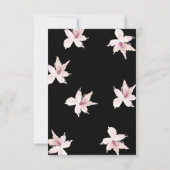 Bohemische Hochzeitsfeier RSVP Karte (Rückseite)