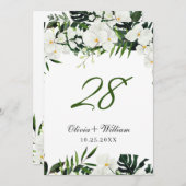 Bohemische Hochzeitsfeiern mit Orchideen Einladung (Vorne/Hinten)