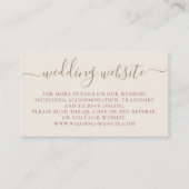 Bohemische Hochzeitsseite mit QR-Code-UAWG Begleitkarte (Vorderseite)