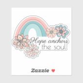 Bohemische Hoffnung Anker des Souls wasserdicht Aufkleber (Blatt)