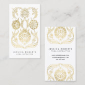 Bohemische Imitate Goldene Fohlen Moderne, trendig Visitenkarte (Vorne/Hinten)