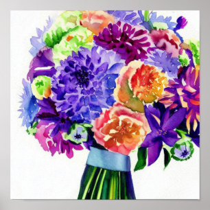 Bohemische Jewel Tones, Attendants Bouquet (C) Poster