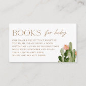 Bohemische Kaktus für Babyeinlage Begleitkarte (Vorderseite)