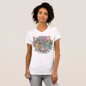 Bohemische Katzengesicht T-Shirt (Vorne ganz)