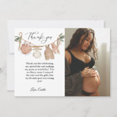 Bohemische Kleidung Kinderdusche Danke Karte (Vorderseite)