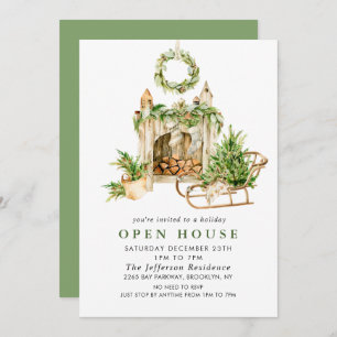 Bohemische Komposition CHRISTMAS HOLIDAY OPEN HOUS Einladung