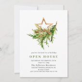 Bohemische Komposition CHRISTMAS HOLIDAY OPEN HOUS Einladung (Vorderseite)