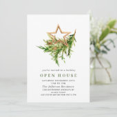 Bohemische Komposition CHRISTMAS HOLIDAY OPEN HOUS Einladung (Stehend Vorderseite)