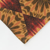 Bohemische Kronleuchter Petals 1 Muster Fleecedecke (Ecke)