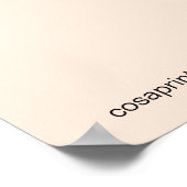 Bohemische Kunstgestaltung abstrakte Quadrate Poster (Ecke)