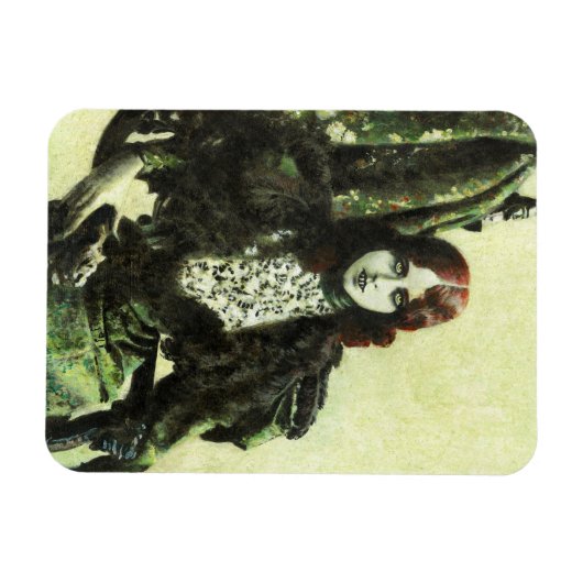 Bohemische Lady Vampire Flexible Magnet (Horizontal)