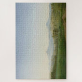 Bohemische Landschaft mit dem Milleschauer Berg Puzzle (Vertikal)