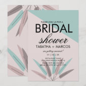 BOHEMISCHE Leaf-Stamm BRIDAL Einladung (Vorne/Hinten)