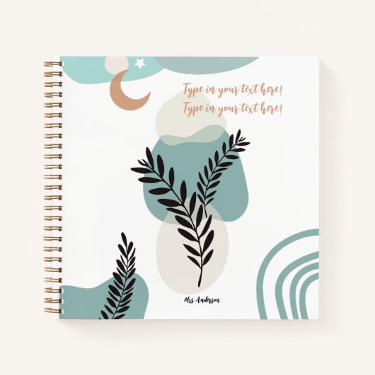 Bohemische Lehrerbewertung Moderne Sitte Notizblock (Vorderseite)