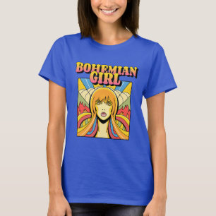 BOHEMISCHE MÄDCHEN T - SHIRT LADIES VINTAGE T-SHIR