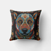 Bohemische Majestät der Mosaik: Der bemalte Hund Kissen (Rückseite)