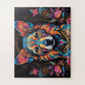 Bohemische Majestät des gemalten Hundes Puzzle (Vertikal)