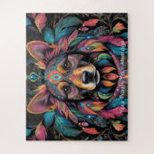 Bohemische Majestät des gemalten Hundes Puzzle (Vertikal)