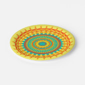 Bohemische Mandala Paper Teller (Schrägansicht)