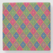 Bohemische marokkanische Tile Steinuntersetzer (Vorderseite)