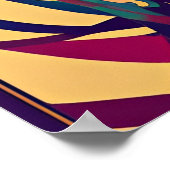 Bohemische Medusa, abstrakt modernes Portrait Poster (Ecke)