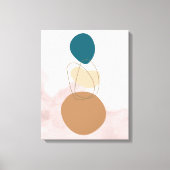 Bohemische Minimale Leinwand Kunst - Neutrale Ästh (Vorderseite)