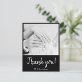 Bohemische moderne Fotografie Schwarzer Rahmen Vie Postkarte (Stehend Vorderseite)