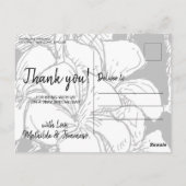 Bohemische moderne Fotografie Schwarzer Rahmen Vie Postkarte (Rückseite)