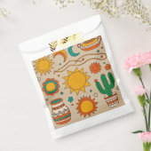 Bohemische Muster Handgezeichnet Sonnen, Monde Geschenktütchen (Versiegelt)