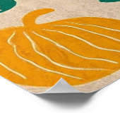 Bohemische Muster Handgezeichnet Sonnen, Monde Poster (Ecke)