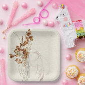 Bohemische neutrale Aquarellpapier-Platte Pappteller (Party)