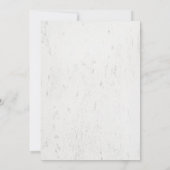 Bohemische Orchid Floral Wedding Einladung (Rückseite)