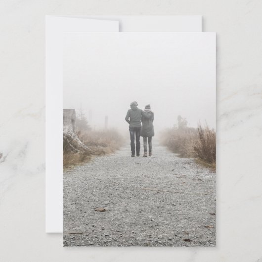 Bohemische Pampas Datum Änderung Save The Date (Rückseite)