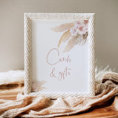 Bohemische Pampas Gras Karten und Geschenke Poster