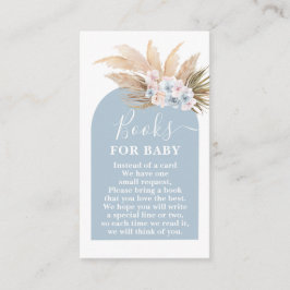 Bohemische Pampas Grass Books für Baby Boy Card Begleitkarte