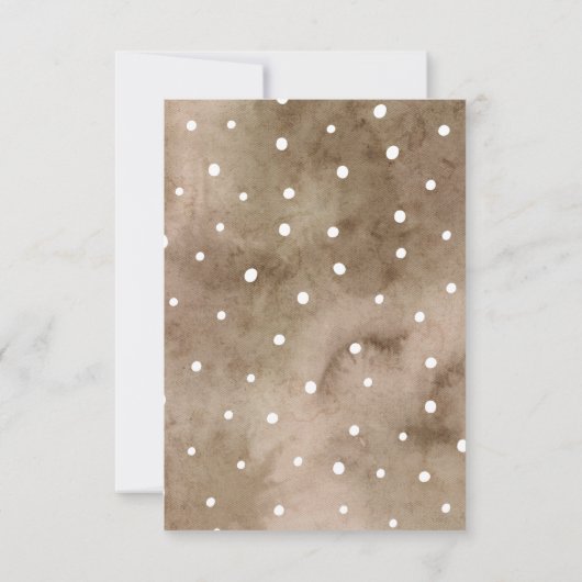 Bohemische Pampas Grass Floral Fall Baby Dusche Dankeskarte (Rückseite)