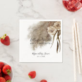 Bohemische Pampas Grass Greenerity Baby Dusche Serviette (Beispiel)