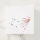 Bohemische Pampas-Grass-Hochzeit Geschenkanhänger (Beispiel)