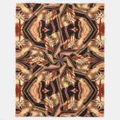 Bohemische Pansy im Garten Abstrakt gemütlich Fleecedecke (Vorderseite)