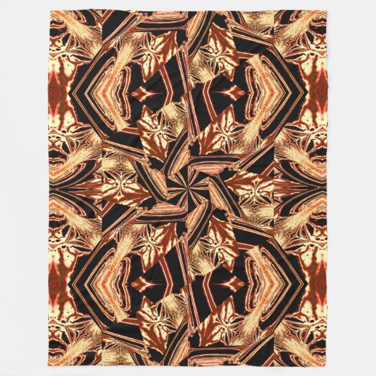 Bohemische Pansy im Garten Abstrakt gemütlich Fleecedecke (Vorderseite)